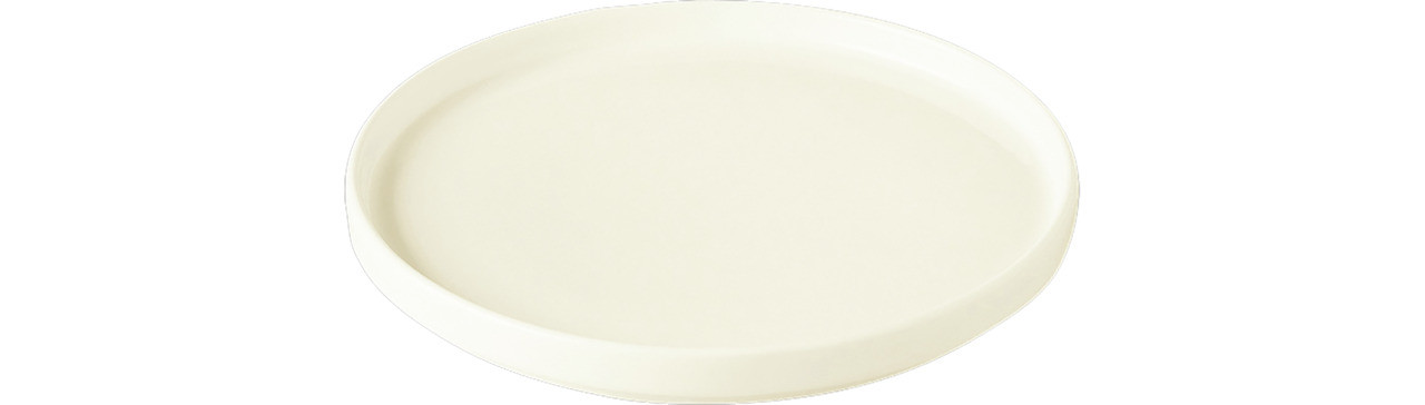 Nordic, Teller flach ohne Rand ø 230 mm creme auch als Deckel für Teller tief NODP23